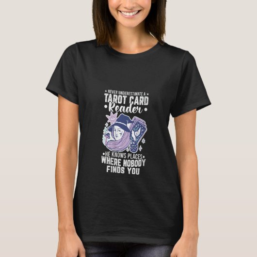 Tarot Kaart Reader Beginner Reading Game Set Guide T-shirt (Voorkant)