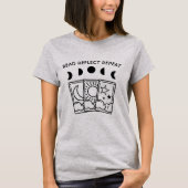 Tarot Kaart Reader Mystieke maanfasen T-shirt (Voorkant)