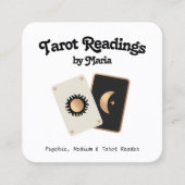 Tarot Kaart Reader Psychic Medium Vierkante Visitekaartje (Voorkant)