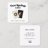 Tarot Kaart Reader Psychic Medium Vierkante Visitekaartje (Voorkant / Achterkant)