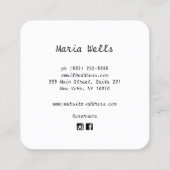 Tarot Kaart Reader Psychic Medium Vierkante Visitekaartje (Achterkant)