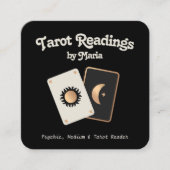 Tarot Kaart Reader Psychic Medium Vierkante Visitekaartje (Voorkant)