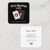 Tarot Kaart Reader Psychic Medium Vierkante Visitekaartje (Voorkant / Achterkant)