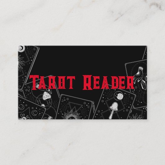 Tarot Kaart Reader Psychic Palm Reading Visitekaartje (Voorkant)