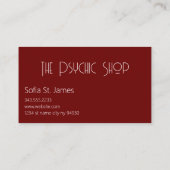 Tarot Kaart Reader Psychic Palm Reading Visitekaartje (Achterkant)