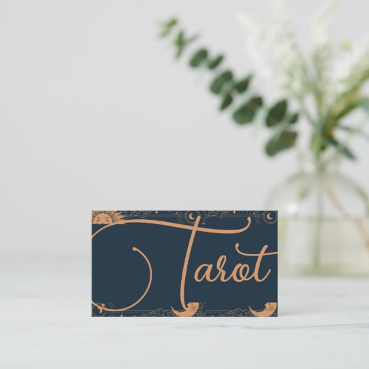 Tarot Kaart Reader Psychic Palm Reading Visitekaartje (Staand voorkant)