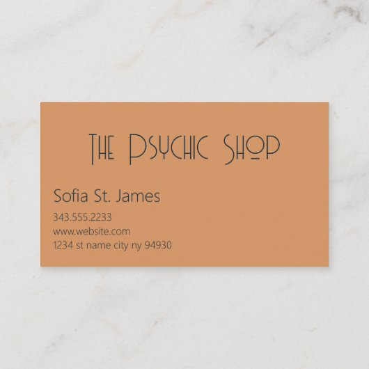 Tarot Kaart Reader Psychic Palm Reading Visitekaartje (Achterkant)