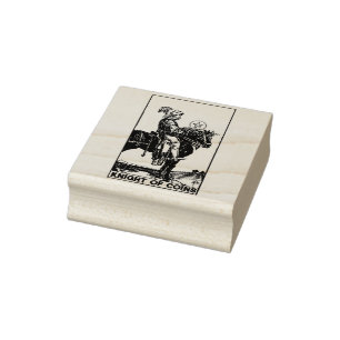 Tarot Kaart: Ridder van Munten Pentacles gepersona Rubberstempel