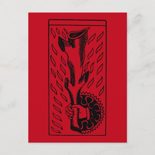 Tarot-Kaart: rijstijs Briefkaart (Voorkant)