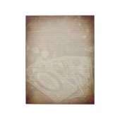 Tarot Kaart Rustisch, licht gelijnd papier voor ka Notitieblok (Linkerzijde)