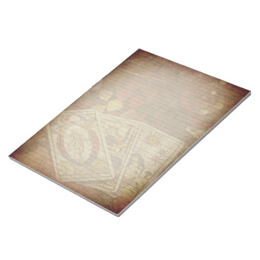 Tarot Kaart Rustisch, licht gelijnd papier voor ka Notitieblok (Schuin)