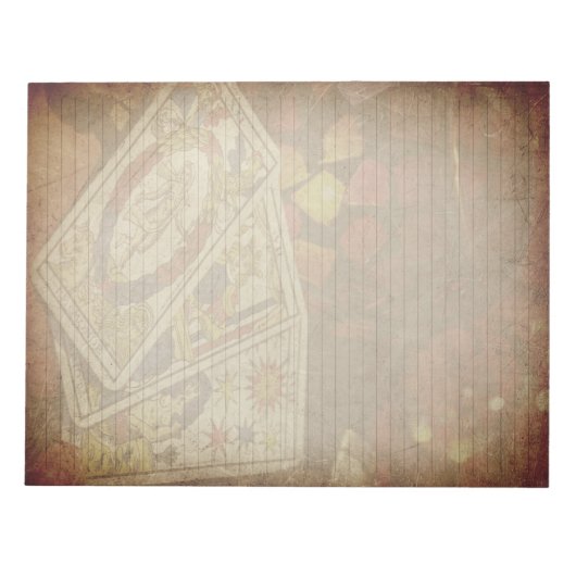 Tarot Kaart Rustisch, licht gelijnd papier voor ka Notitieblok (Voorkant)