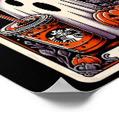 Tarot Kaart Schattige Ghost Spooky Seizoen Jack O Poster (Hoek)