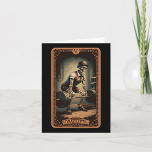 Tarot Kaart Skelet Deadlifts Powerlifting Gewicht
