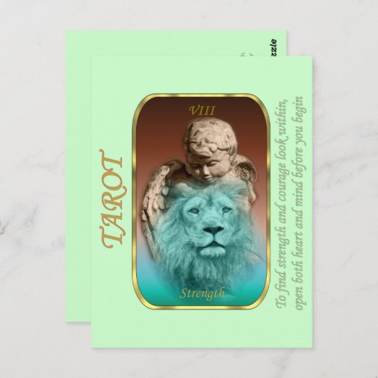 Tarot Kaart - Sterkte (Voorkant / Achterkant)