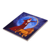 Tarot Kaart Sterkte keramische Tegel Tegeltje (Zijkant)