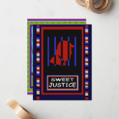 Tarot Kaart - Sweet Justice Notitiekaartje (Voorkant / Achterkant in situ)