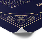 Tarot Kaart Tabel 6 Zitplan Trouwster Moon Poster (Hoek)