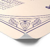 Tarot Kaart Tabel 8 Zitplaatsen Huwelijkskristalle Poster (Hoek)