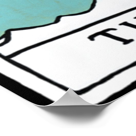 Tarot Kaart The Hermit Poster (Hoek)