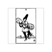 Tarot Kaart: Twee van munten: 2 van Pentacles Rubberstempel (Afrduk)