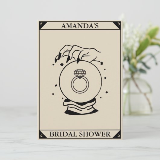 Tarot Kaart Vrijgezellenfeest Celestial Mystical Z (Staand voorkant)