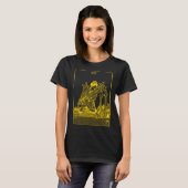  TAROT KAART ZWAARDEN ZEVEN T-SHIRT (Voorkant volledig)
