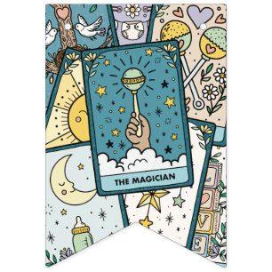Tarot Kaarten Baby Shower Vlaggetjes
