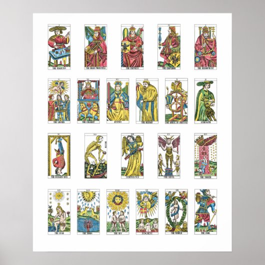 Tarot Kaarten Fortune Teller Poster (Voorkant)