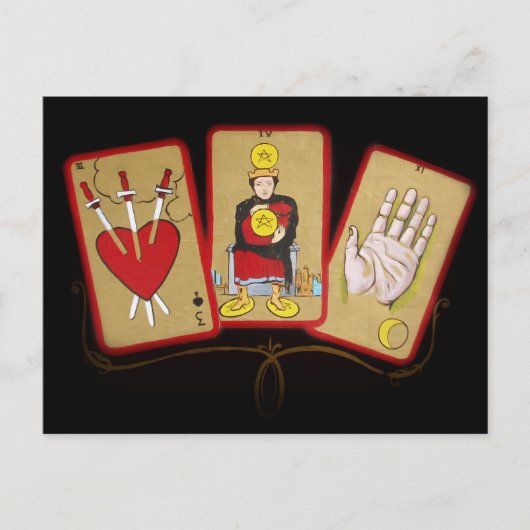 Tarot Kaarten Invitation Kaart (Voorkant)