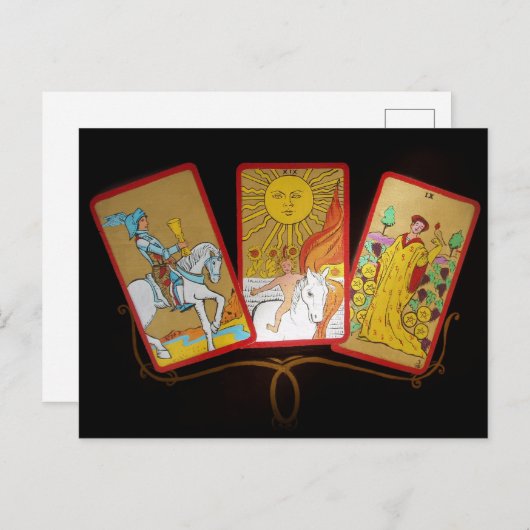 Tarot Kaarten Invitation Kaart (Voorkant / Achterkant)