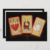 Tarot Kaarten Invitation Kaart (Voorkant / Achterkant)