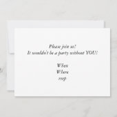 Tarot Kaarten Invitation Kaart (Achterkant)