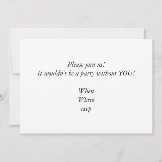 Tarot Kaarten Invitation Kaart (Achterkant)