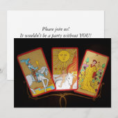 Tarot Kaarten Invitation Kaart (Voorkant / Achterkant)