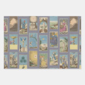  Tarot Kaarten Pastel Peach Paars Inpakpapier Vel (Voorkant 3)