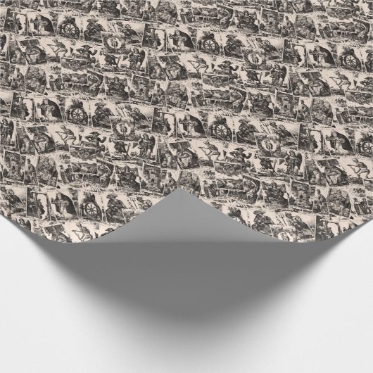 Tarot kaarten patroon cadeaupapier (Hoek)