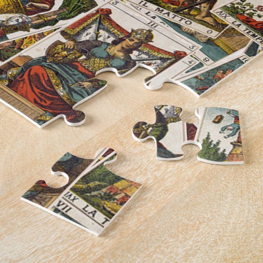 Tarot kaarten patroon legpuzzel (Zijkant)
