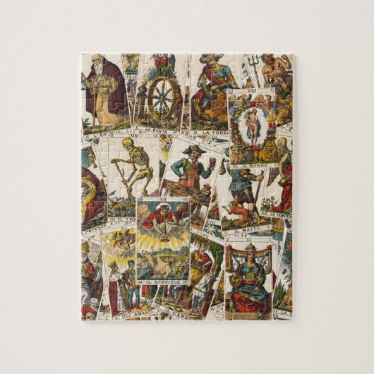 Tarot kaarten patroon legpuzzel (Verticaal)
