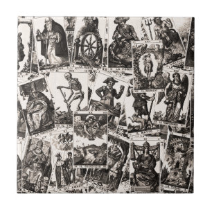 Tarot kaarten patroon tegeltje