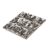 Tarot kaarten patroon tegeltje (Zijkant)