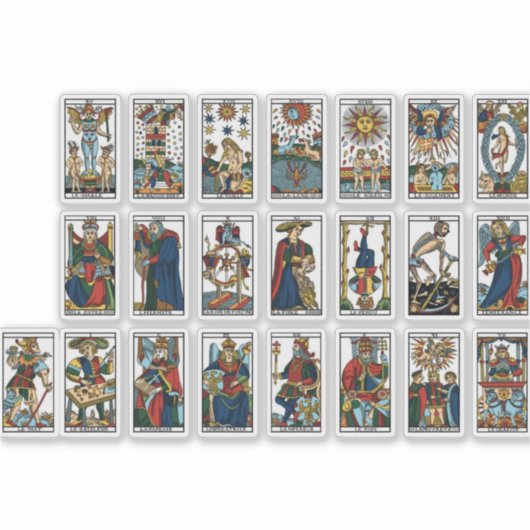  Tarot-kaarten Sticker (Voorkant)