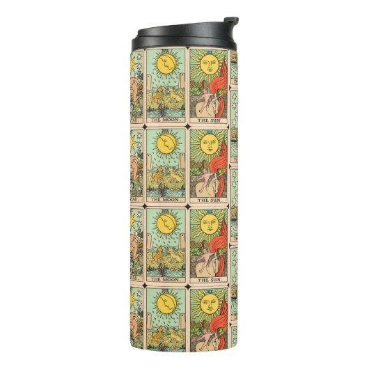  tarot Kaarten Sun Moon Stars Thermosbeker (Gedraaid links)