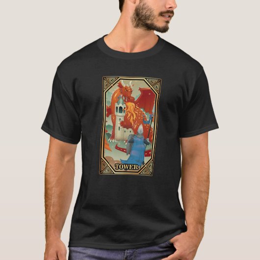Tarot Kaarten - Tower - occult - Fortuin - Teller T-shirt (Voorkant)