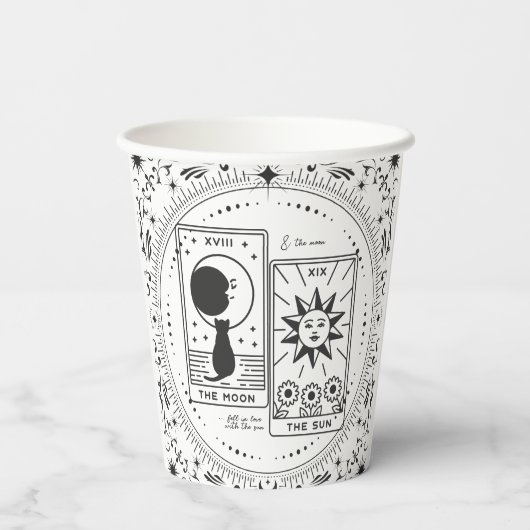 Tarot Kaarten | VRIJGEZELLENFEEST | Bruiloft | Lie Papieren Bekers (Achterkant)