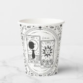 Tarot Kaarten | VRIJGEZELLENFEEST | Bruiloft | Lie Papieren Bekers (Voorkant)