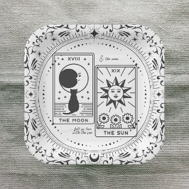 Tarot Kaarten | VRIJGEZELLENFEEST | Bruiloft | Lie Papieren Bordje