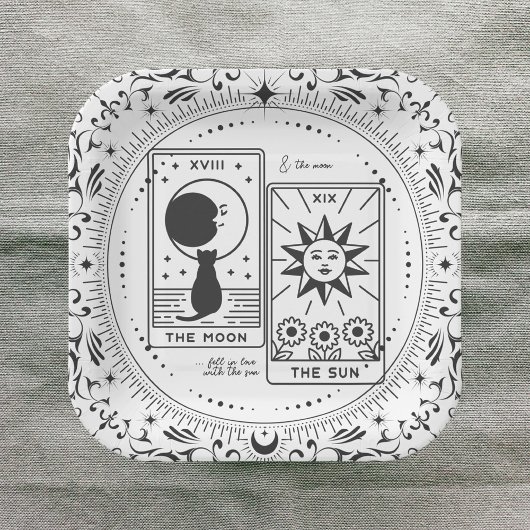 Tarot Kaarten | VRIJGEZELLENFEEST | Bruiloft | Lie Papieren Bordje