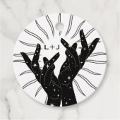 Tarot Kaarten | VRIJGEZELLENFEEST | Bruiloft | Mod Bedankjes Labels (Voorkant)