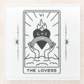 Tarot Kaarten | VRIJGEZELLENFEEST | Bruiloft | Mod Glazen Onderzetter (Voorkant)